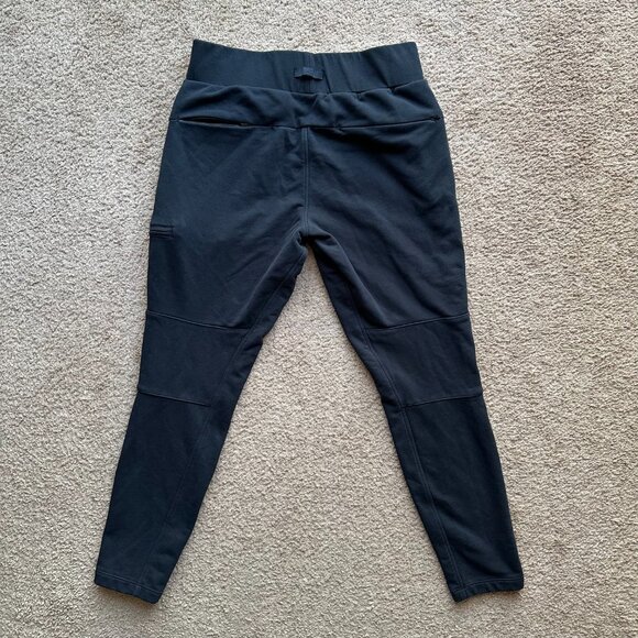 Fanatics Sweatpants Womens Medium (30x27) High Rise Tapered Leg Black Pockets - Picture 3 of 12
